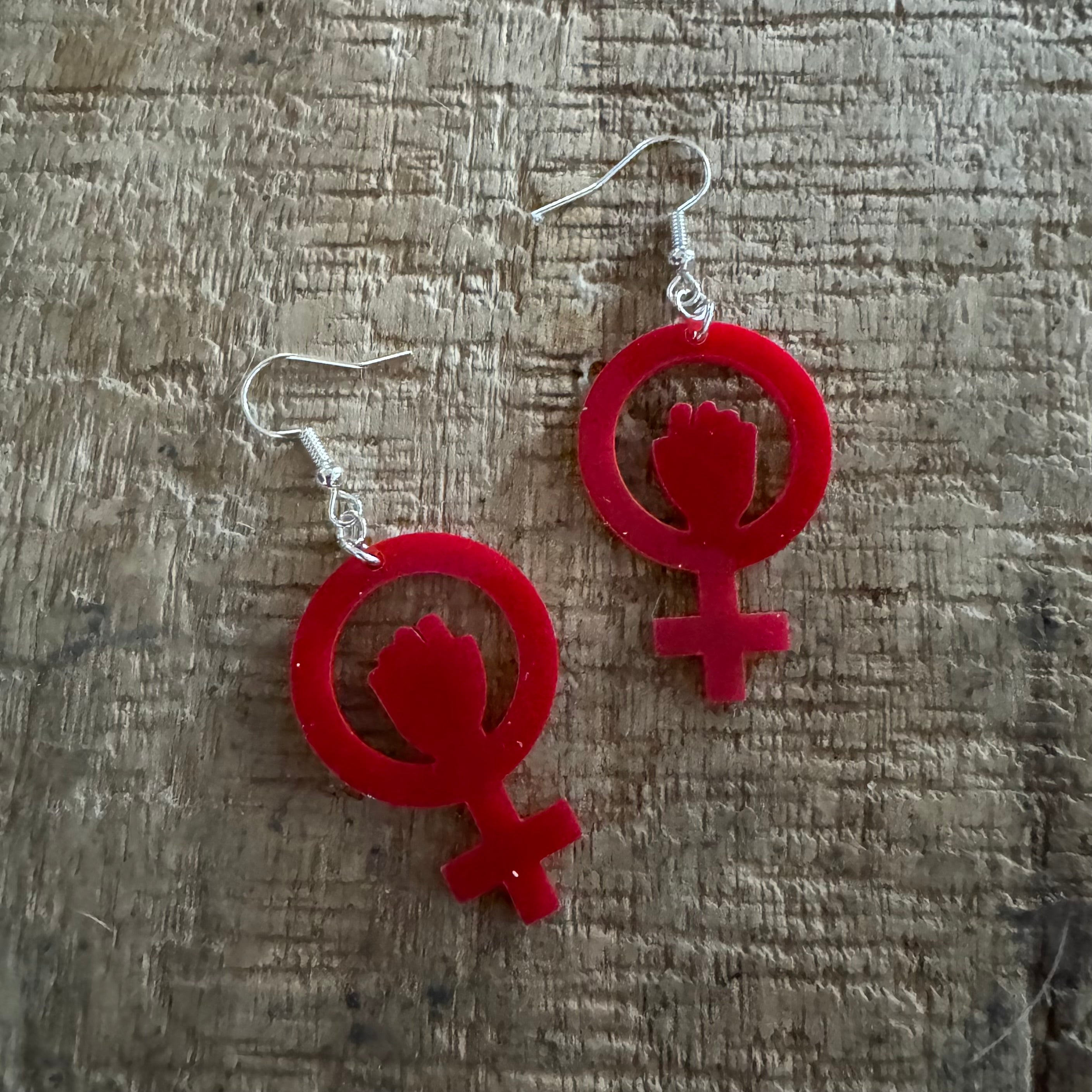 Örhängen Hon Kamp Small (kvinnosymbol)