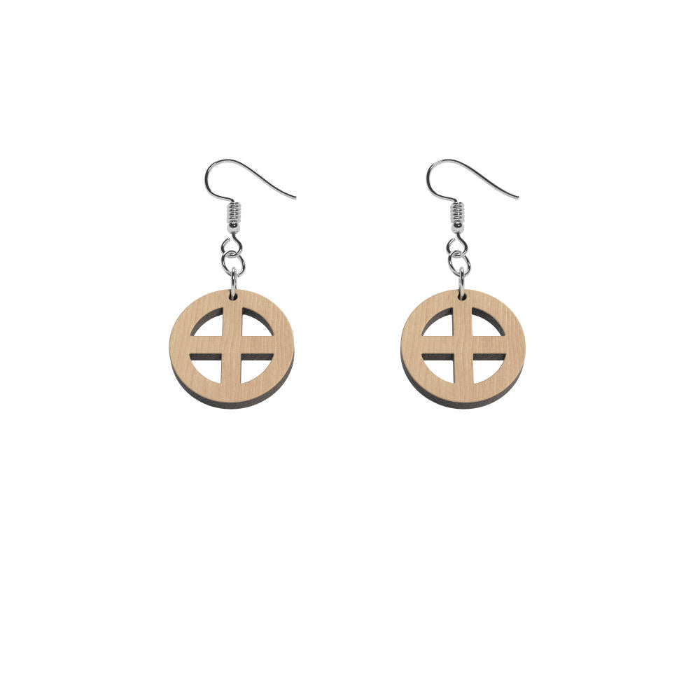 Pendientes mini tierra (Símbolo de la tierra)