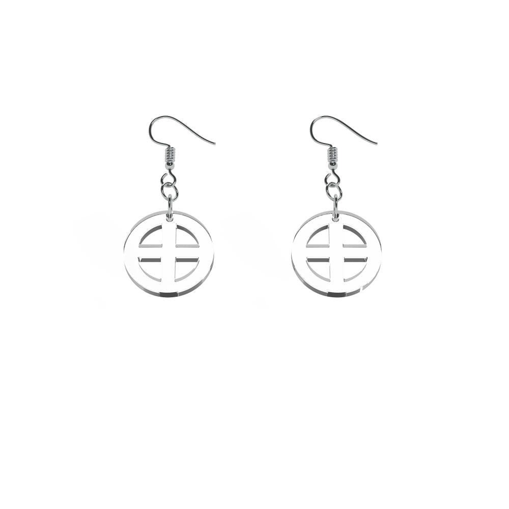 Pendientes mini tierra (Símbolo de la tierra)