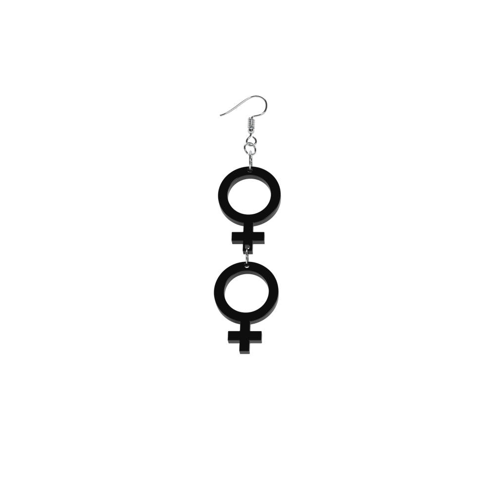 Pendientes Ella-Ella mini (símbolo de Venus)