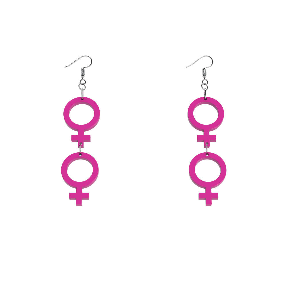 Örhängen Hon-hon mini (kvinnosymbol)