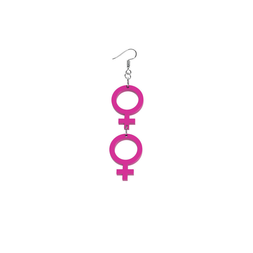 Pendientes Ella-Ella mini (símbolo de Venus)