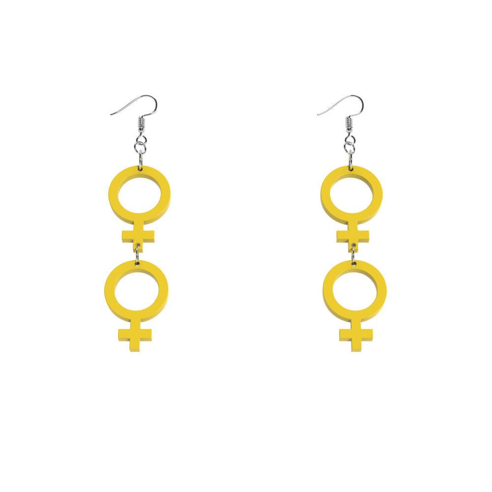 Örhängen Hon-hon mini (kvinnosymbol)