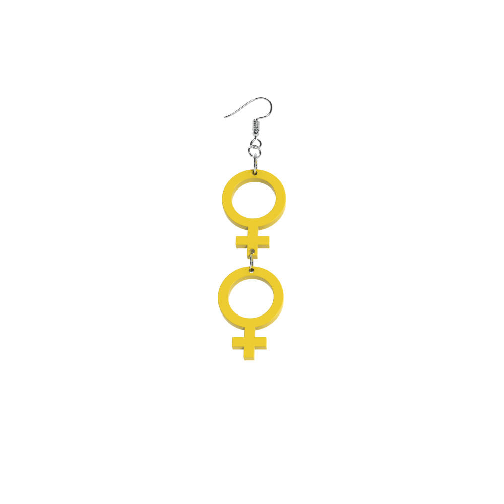 Pendientes Ella-Ella mini (símbolo de Venus)