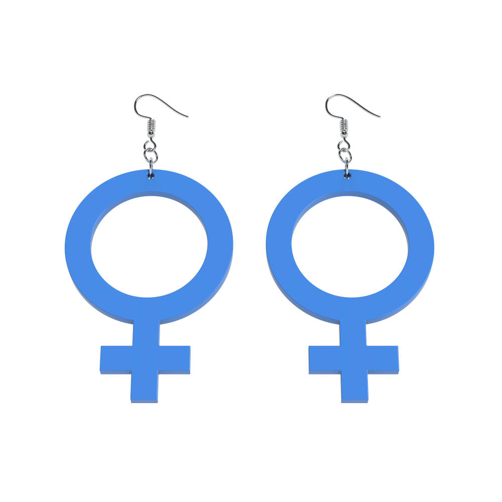 Pendientes Ella (símbolo de Venus)