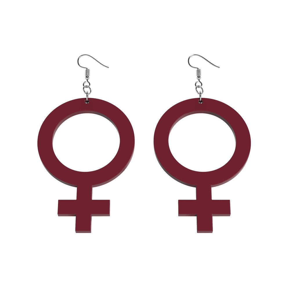 Pendientes Ella (símbolo de Venus)