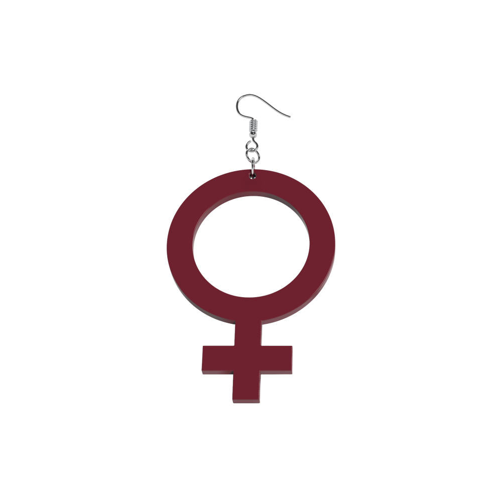 Pendientes Ella (símbolo de Venus)