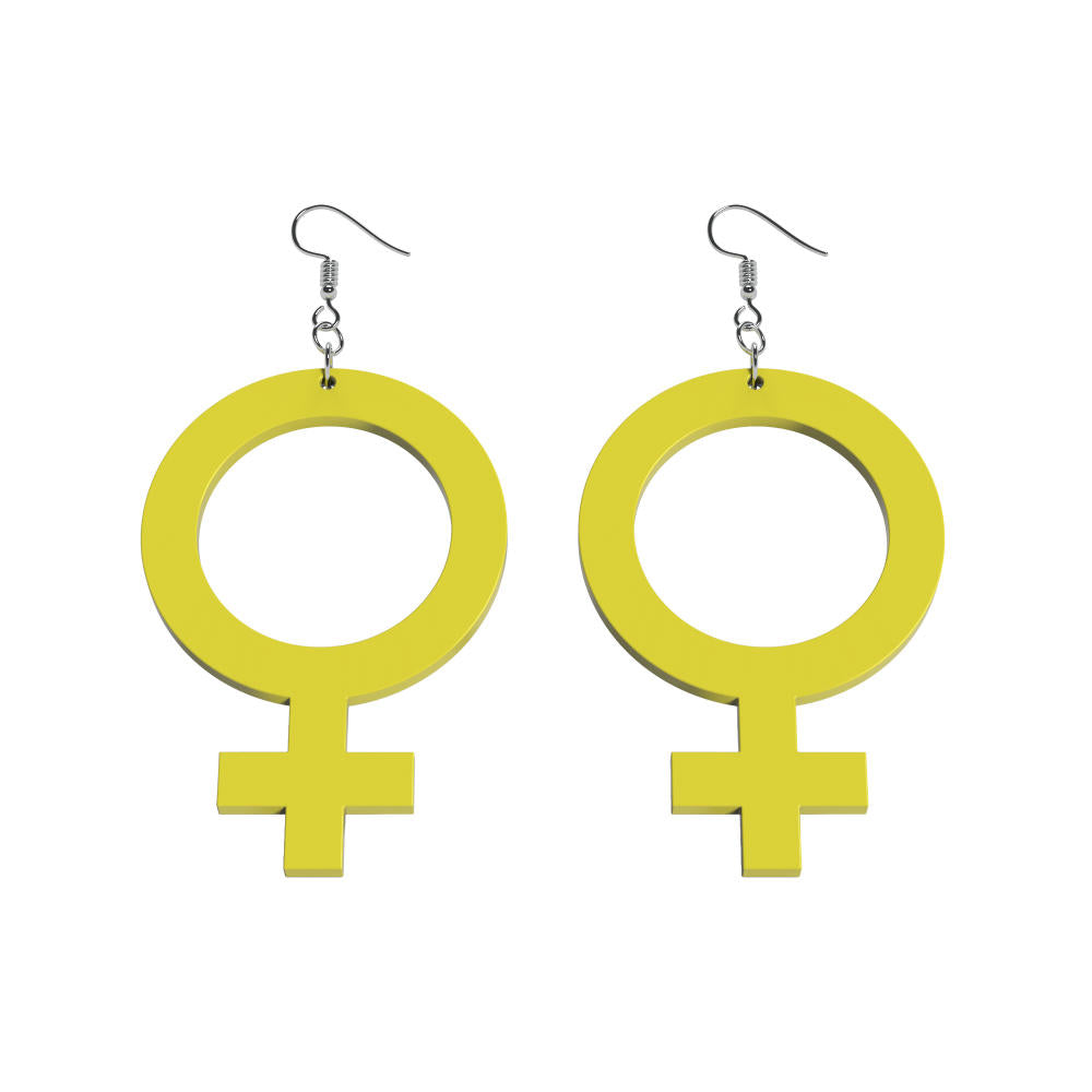 Pendientes Ella (símbolo de Venus)