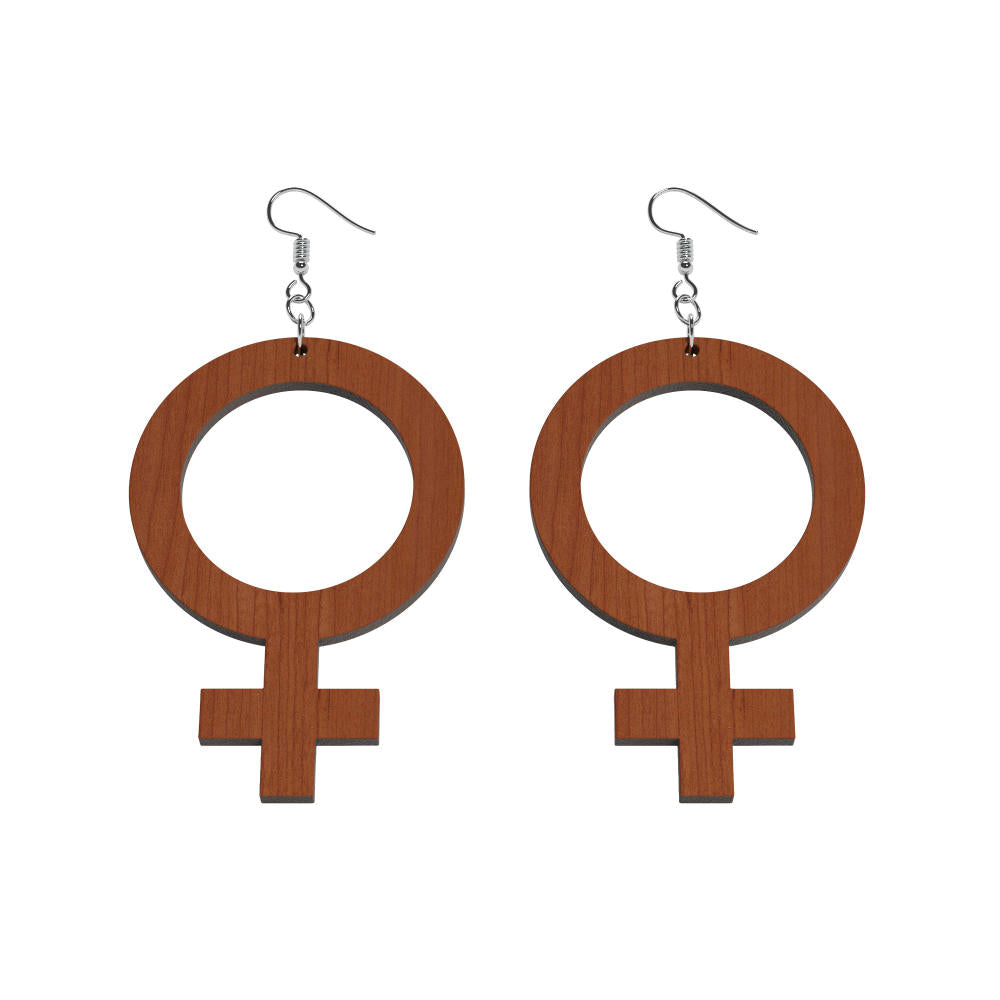 Pendientes Ella (símbolo de Venus)