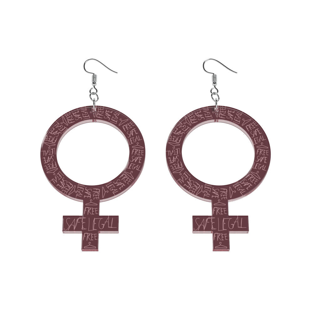 Pendientes Ella (símbolo de Venus)