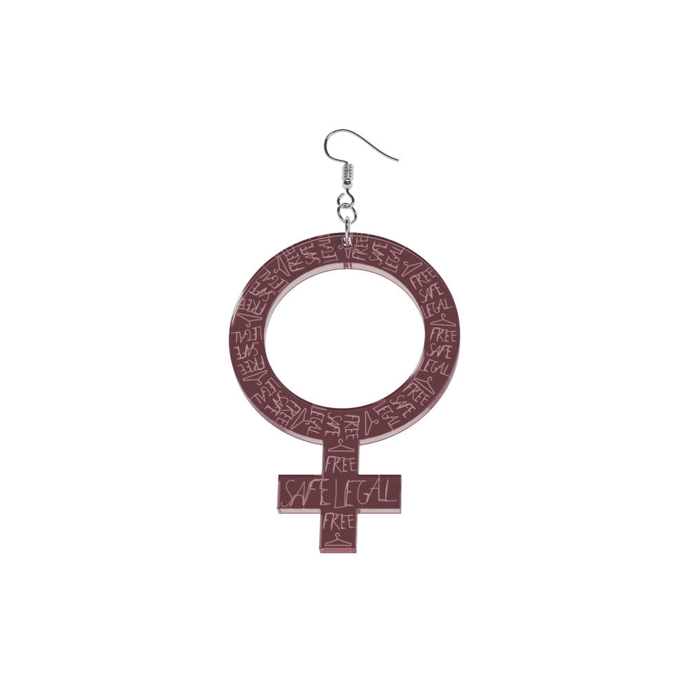 Pendientes Ella (símbolo de Venus)
