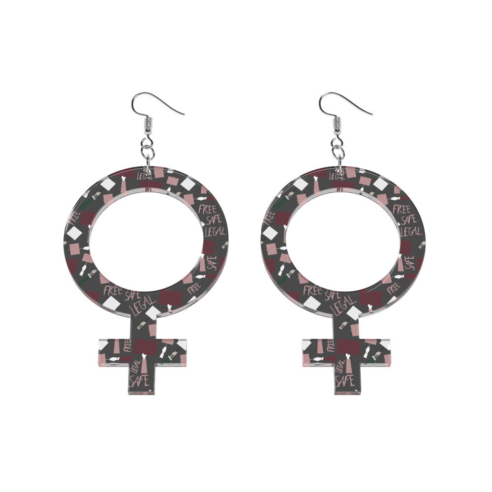 Pendientes Ella (símbolo de Venus)