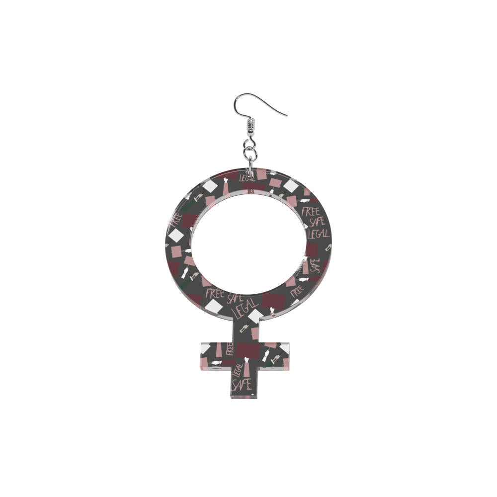 Pendientes Ella (símbolo de Venus)