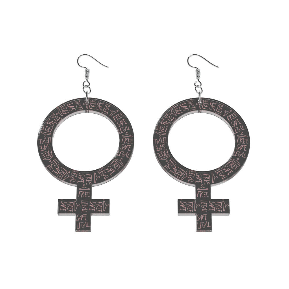 Pendientes Ella (símbolo de Venus)