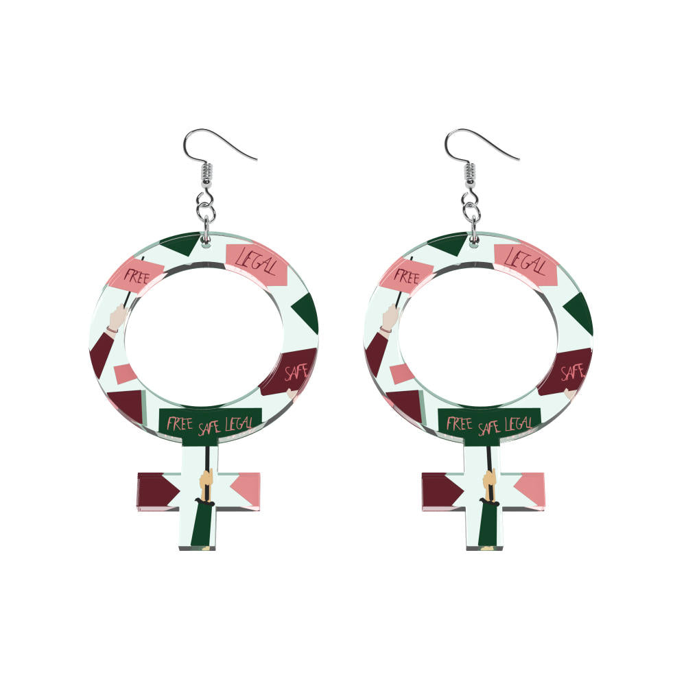 Pendientes Ella (símbolo de Venus)