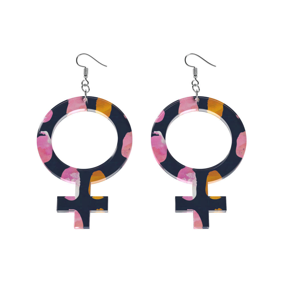 Pendientes Ella (símbolo de Venus)