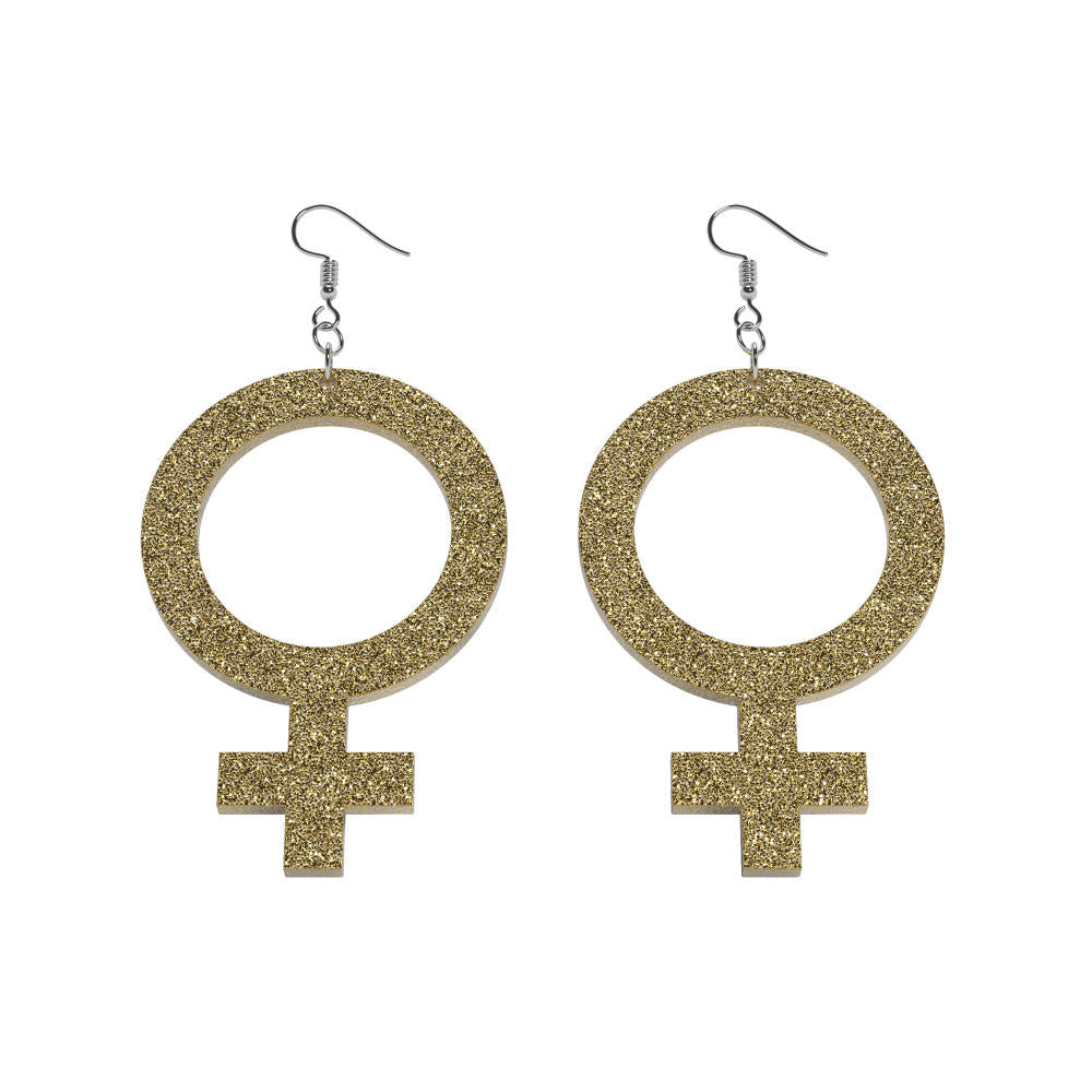 Pendientes Ella (símbolo de Venus)
