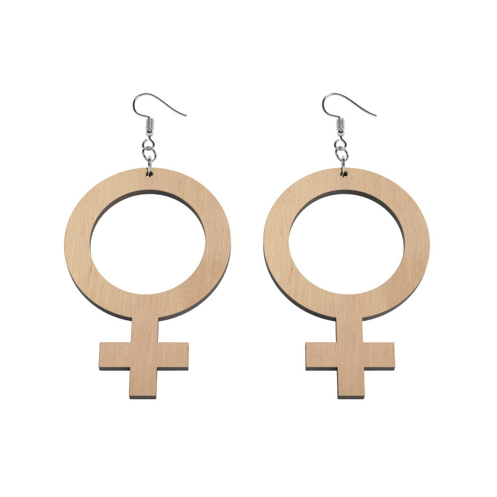 Pendientes Ella (símbolo de Venus)