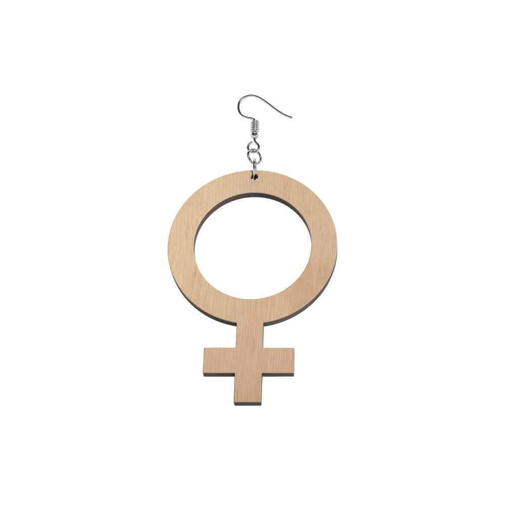 Pendientes Ella (símbolo de Venus)