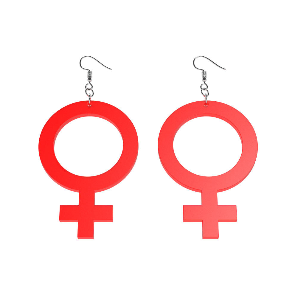 Pendientes Ella (símbolo de Venus)