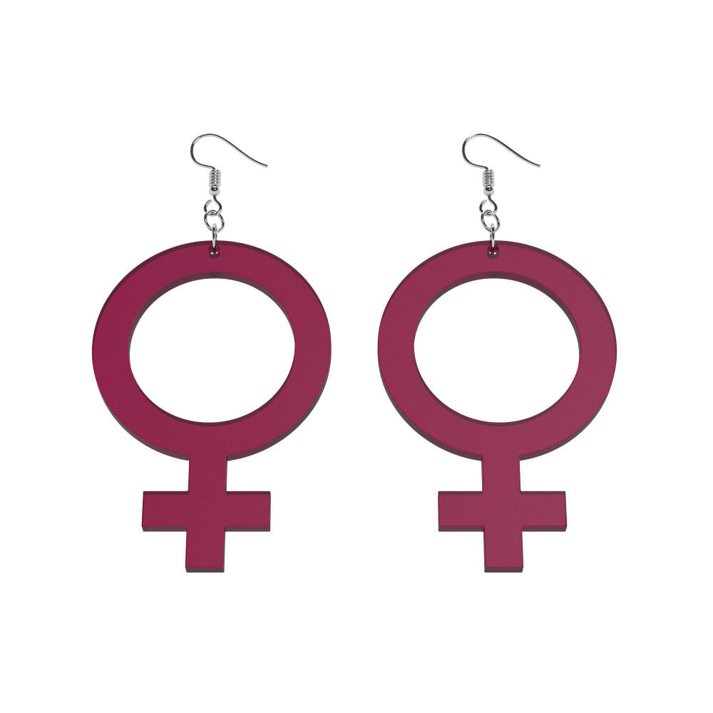 Pendientes Ella (símbolo de Venus)