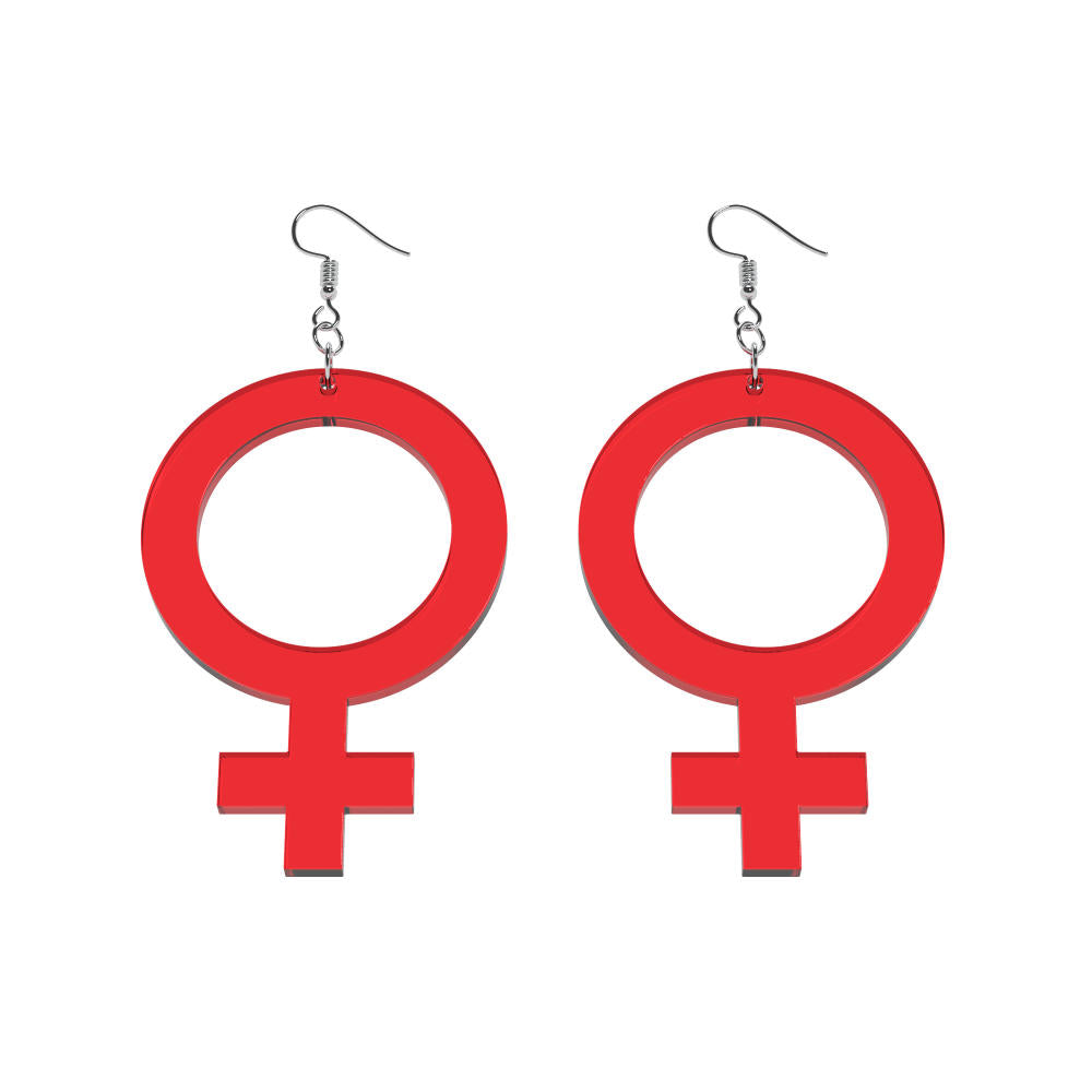 Pendientes Ella (símbolo de Venus)