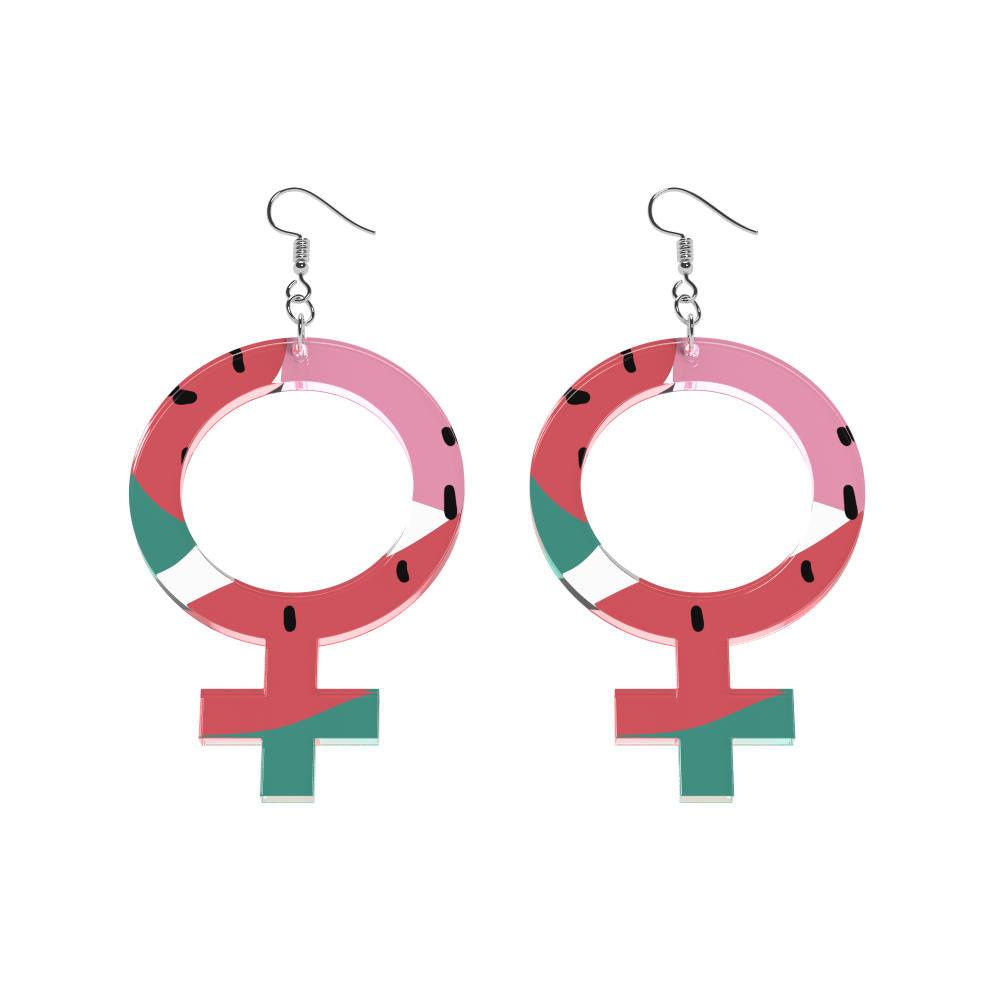 Pendientes Ella (símbolo de Venus)