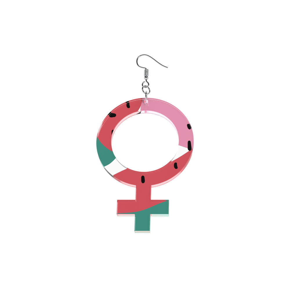 Pendientes Ella (símbolo de Venus)