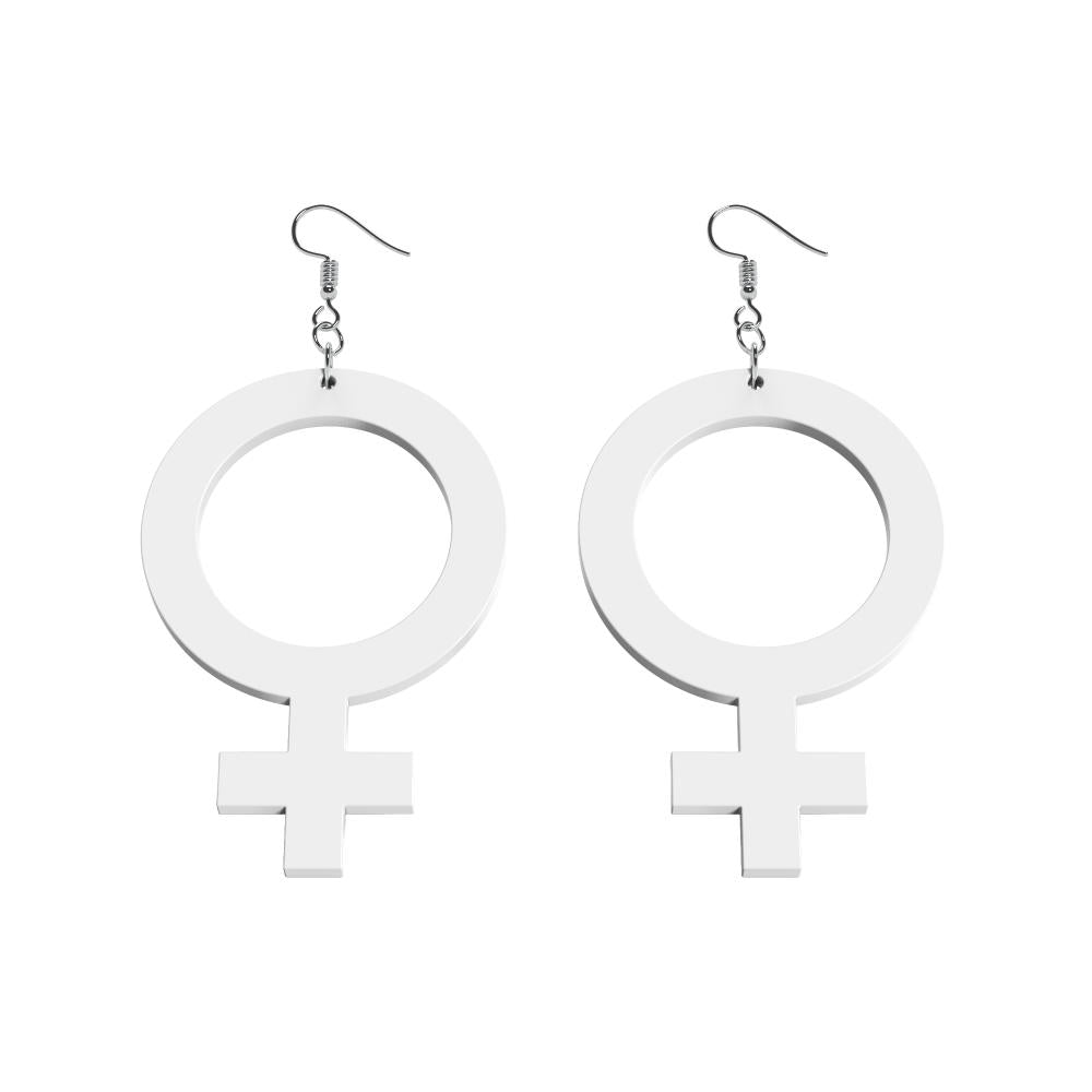 Pendientes Ella (símbolo de Venus)