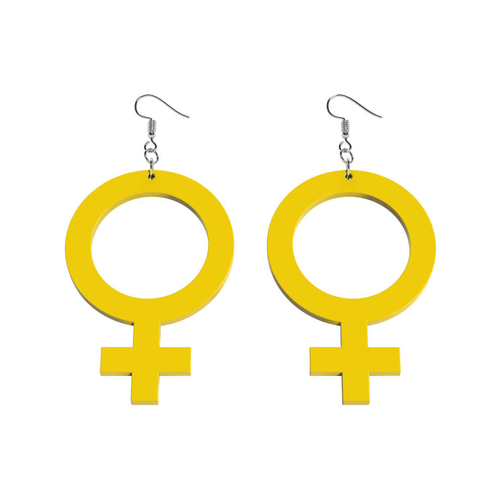 Pendientes Ella (símbolo de Venus)