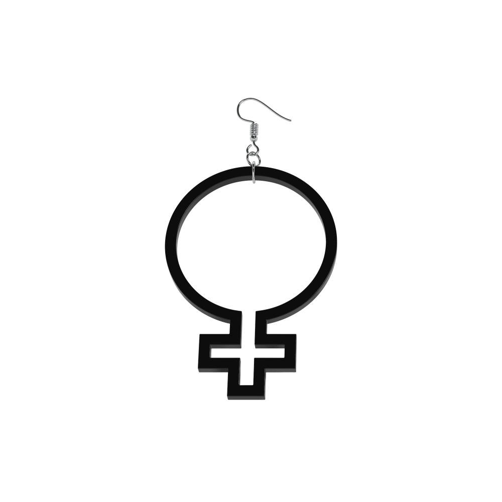 Pendientes contorno Hon (símbolo de Venus)