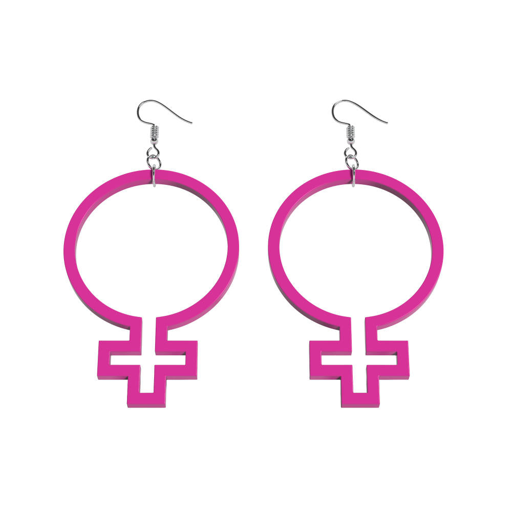 Örhängen Hon outline (kvinnosymbol)