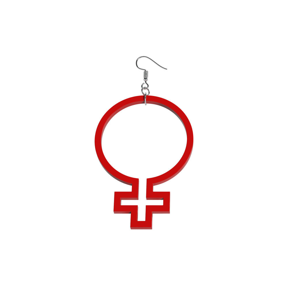Pendientes contorno Hon (símbolo de Venus)