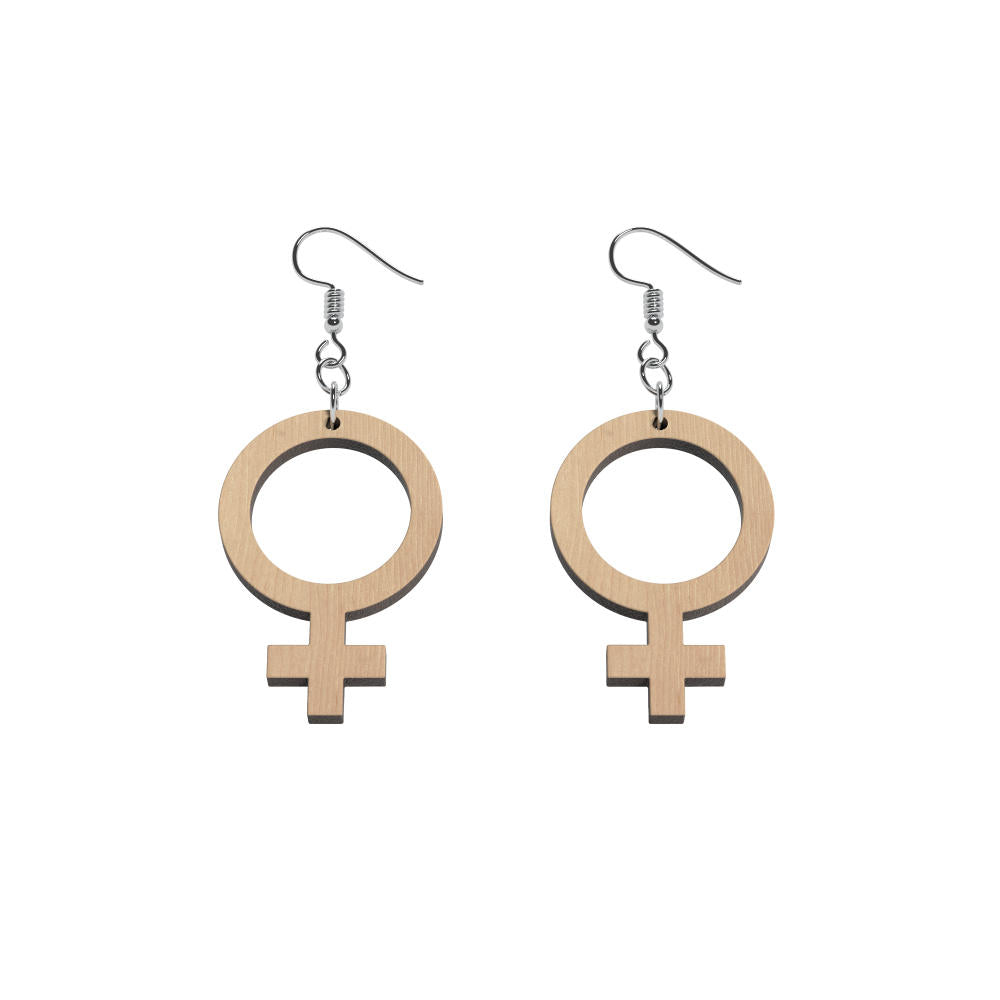 Pendientes Ella Pequeño (símbolo de Venus)