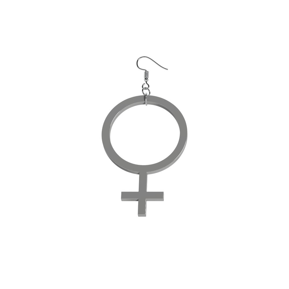 Pendientes Ella finos (símbolo de Venus)