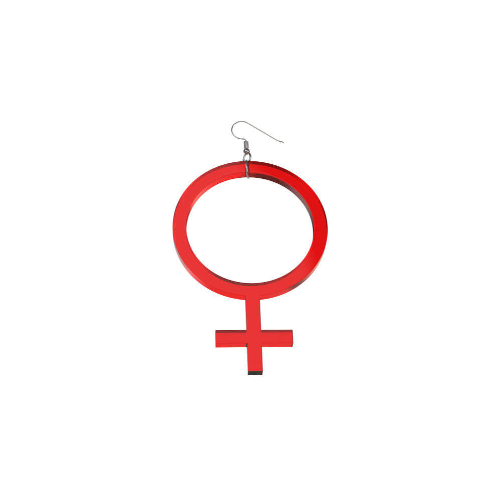 Pendientes Ella finos (símbolo de Venus)