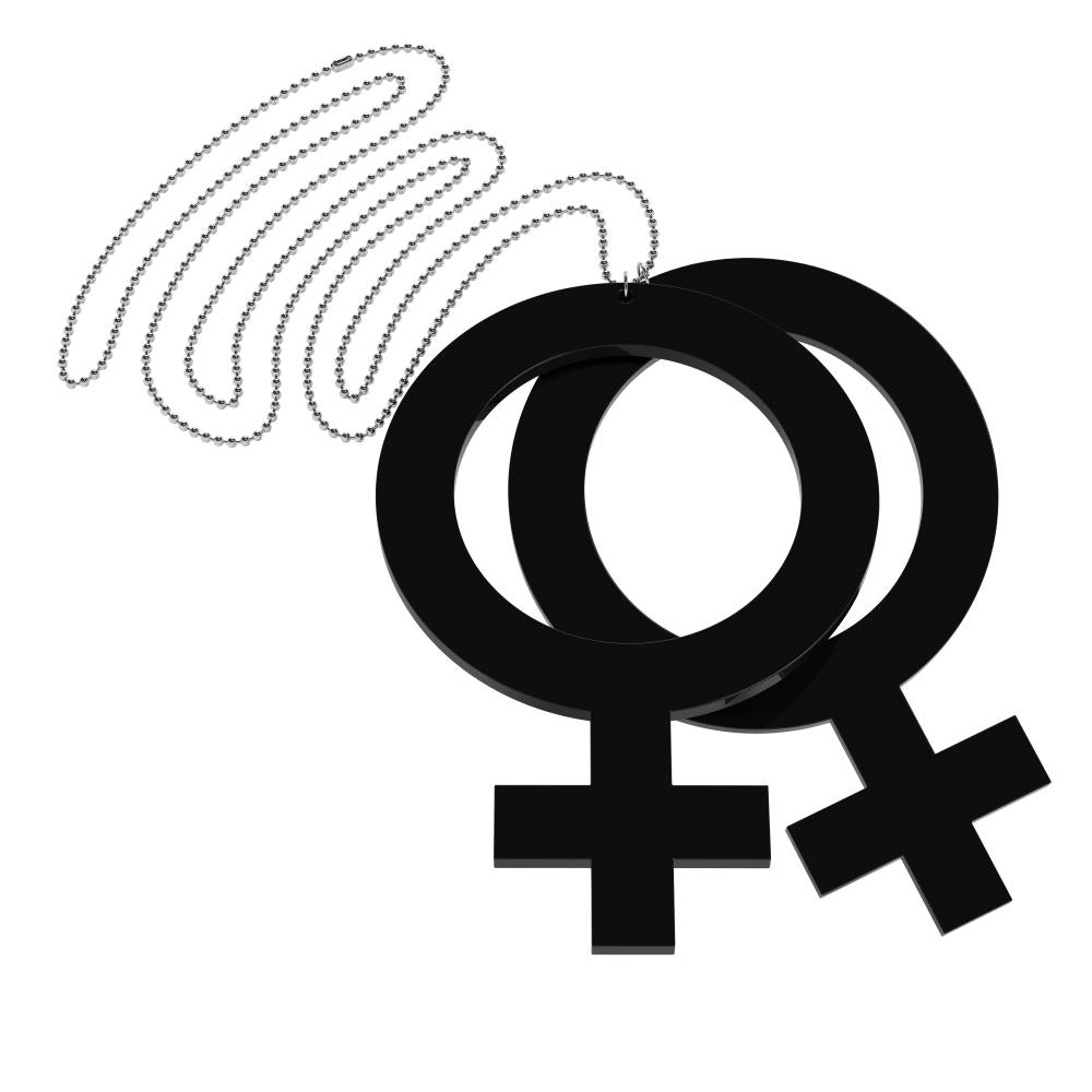 Halsband Hon-Hon Stor (kvinnosymboler)