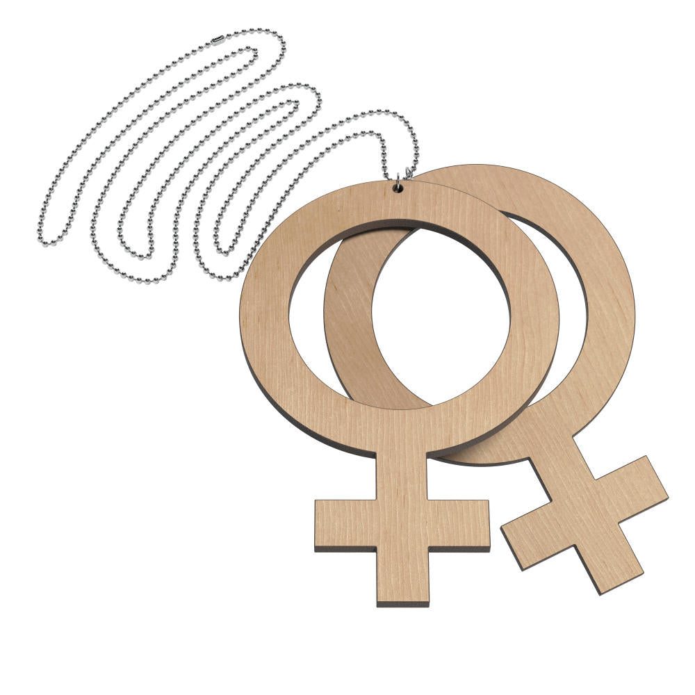 Halsband Hon-Hon Stor (kvinnosymboler)