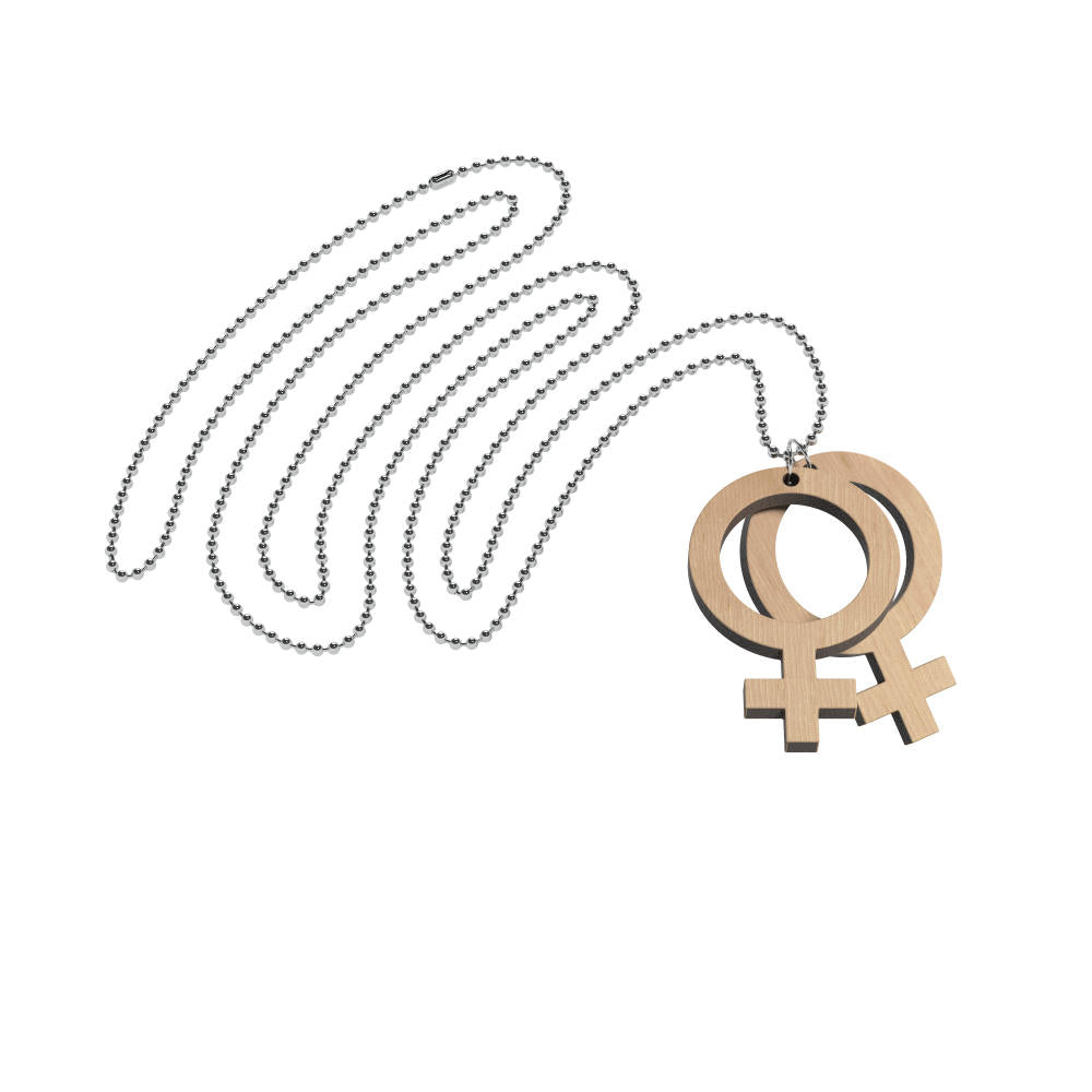 Collar Ella-Ella Pequeño (símbolos de Venus)