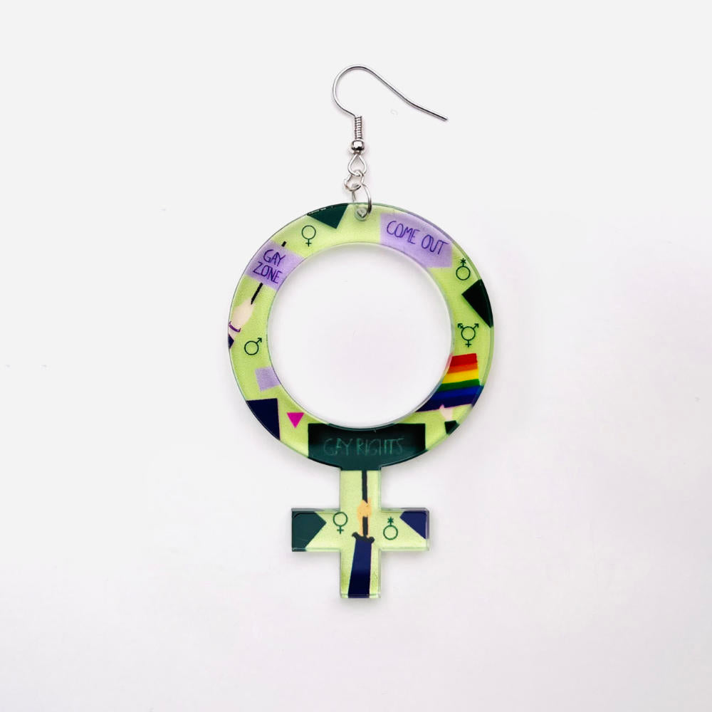 Pendientes Ella (símbolo de Venus)