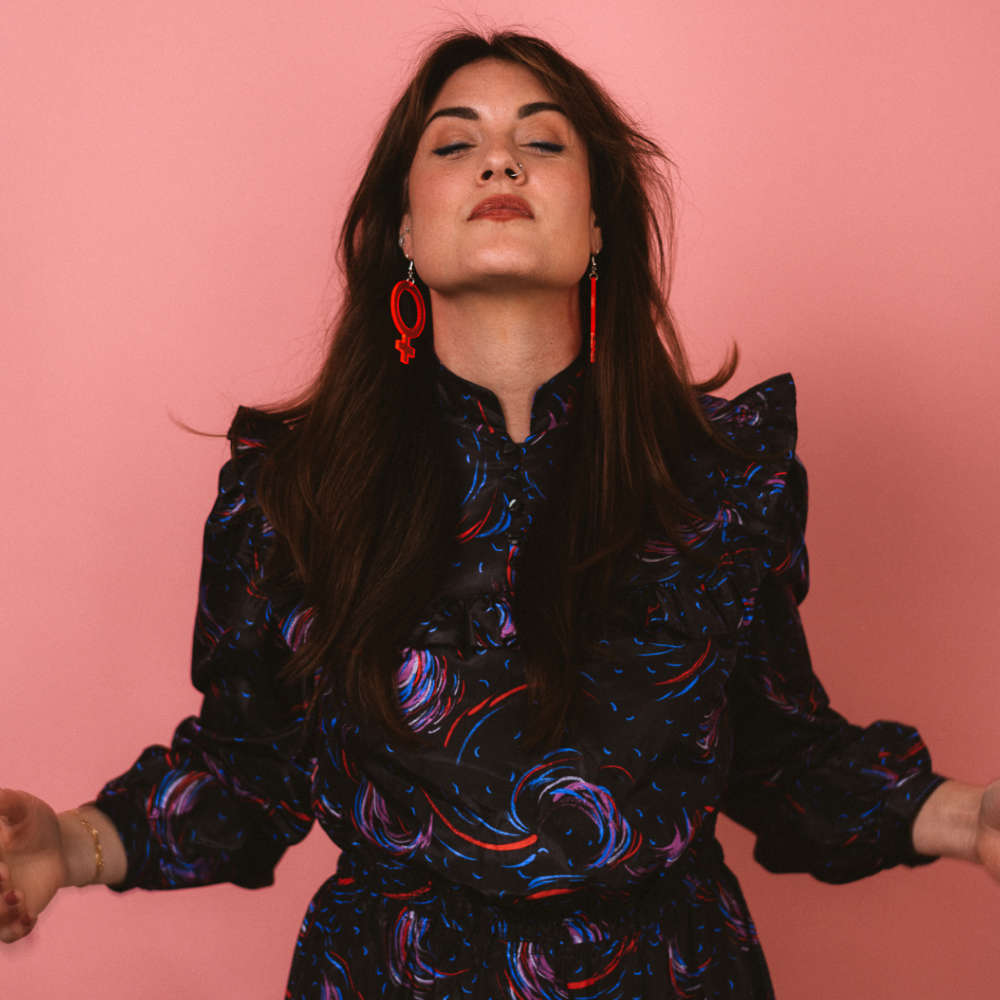 Pendientes Ella (símbolo de Venus)