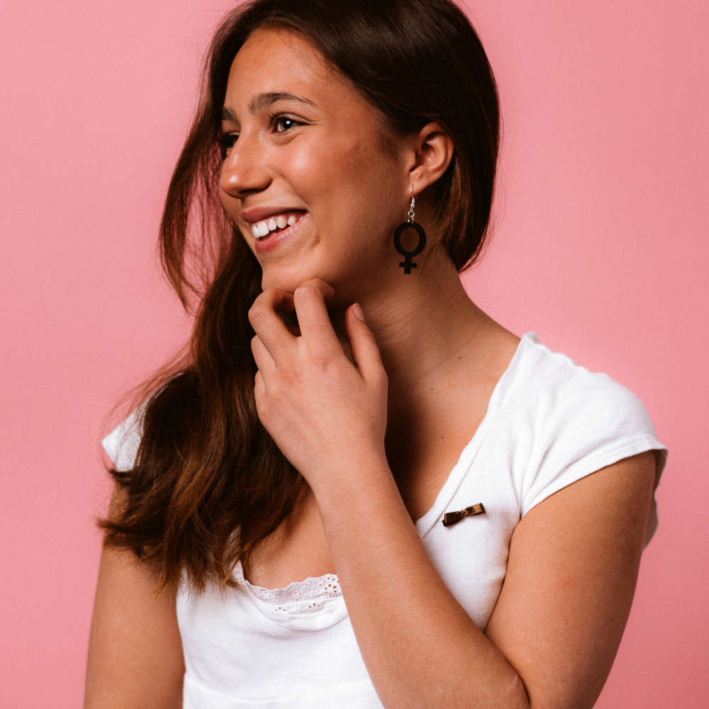Örhängen Hon mini (kvinnosymbol)
