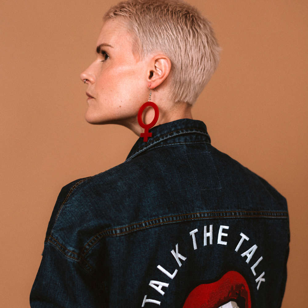 Pendientes Ella (símbolo de Venus)